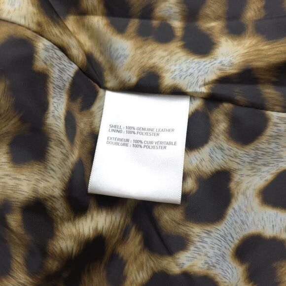 SHELLI SEGAL Genuine Leather Tailored Biker Jacket Downtown Girl Moto Boho Black - Picture 8 of 8